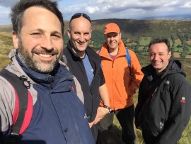 Ben, Jon, Nick, Alex. Walking with clients Sept 2016