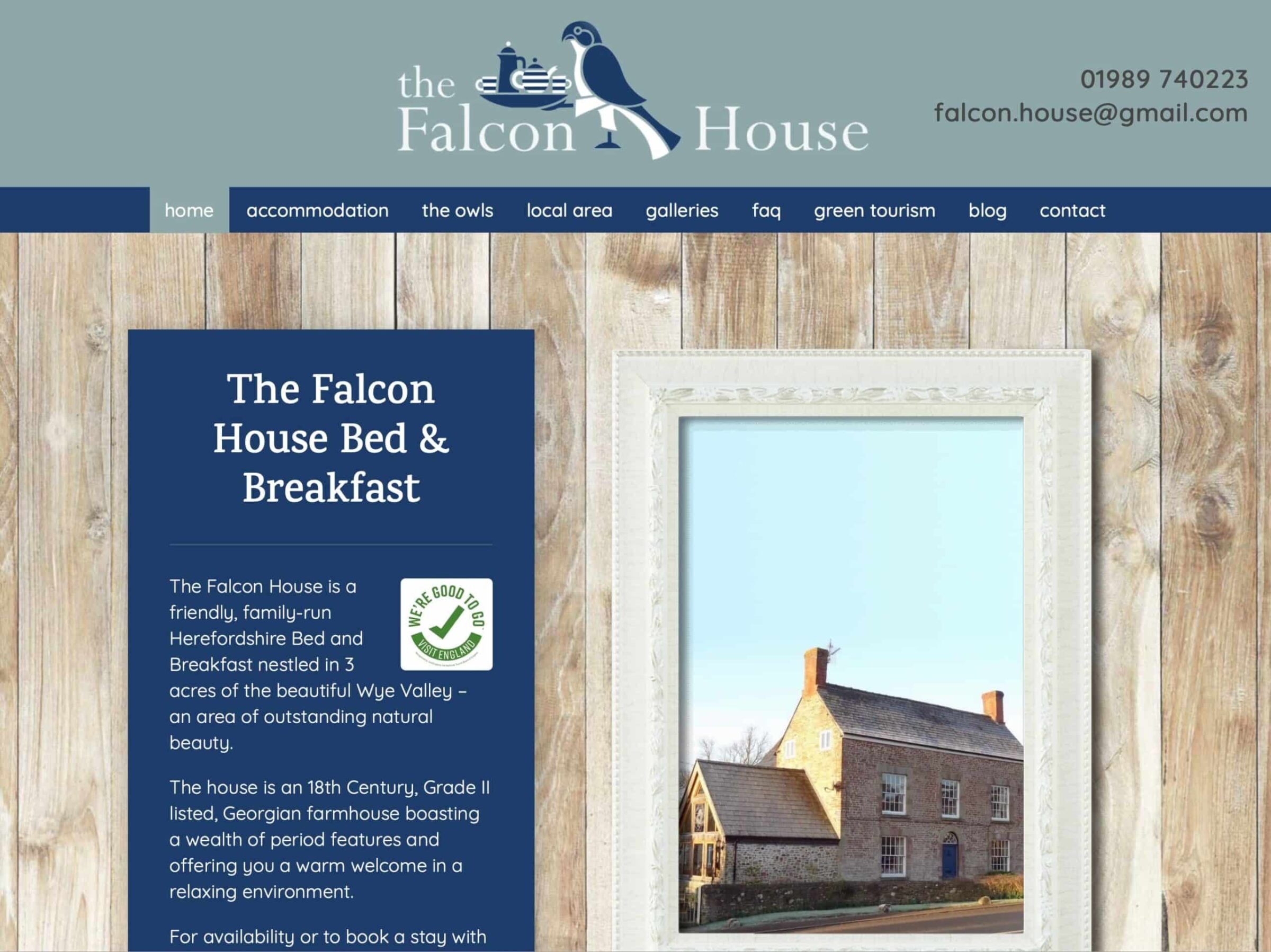 The Falcon House website thefalconhouse.co.uk
