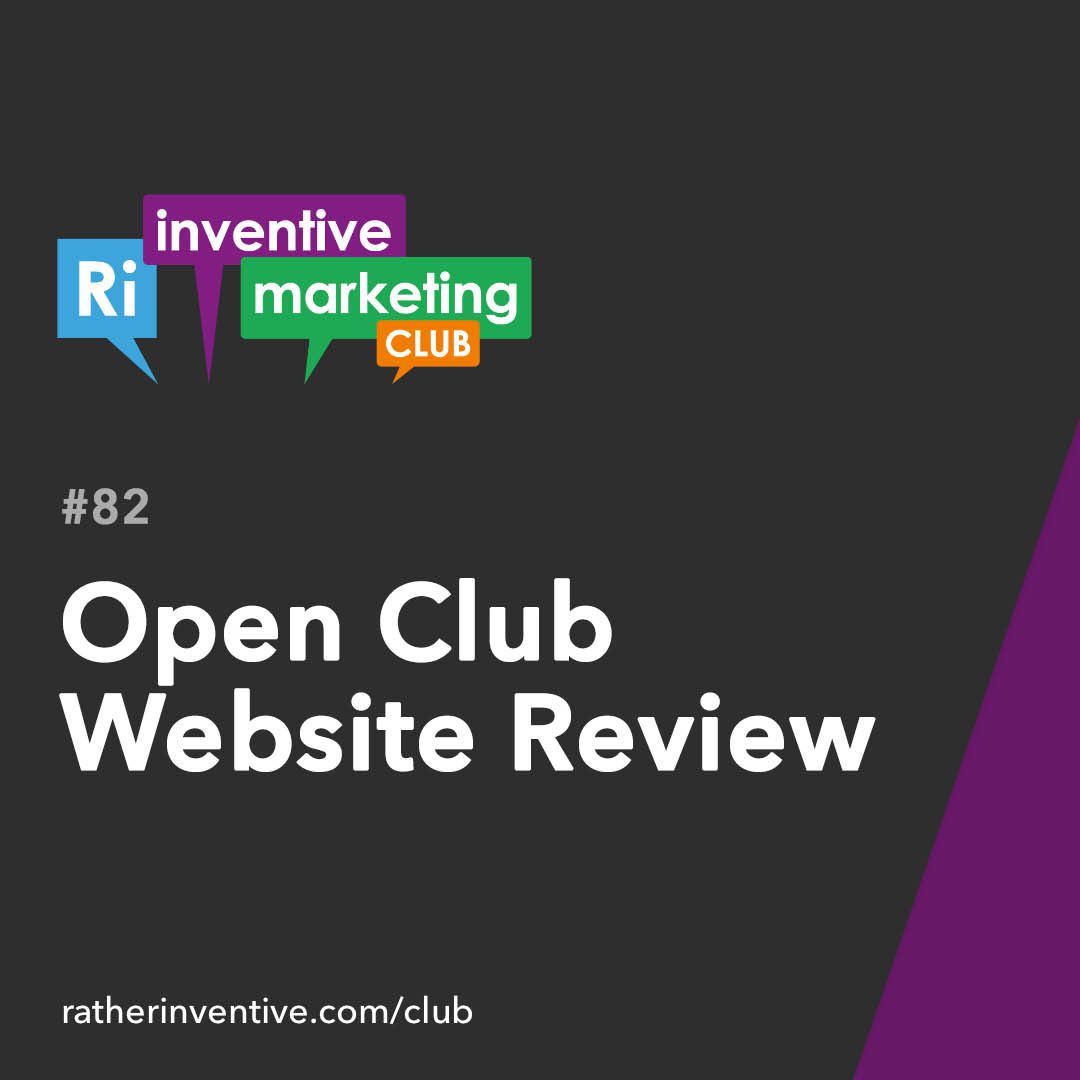 IMC82 Open Club Website & Marketing Review
