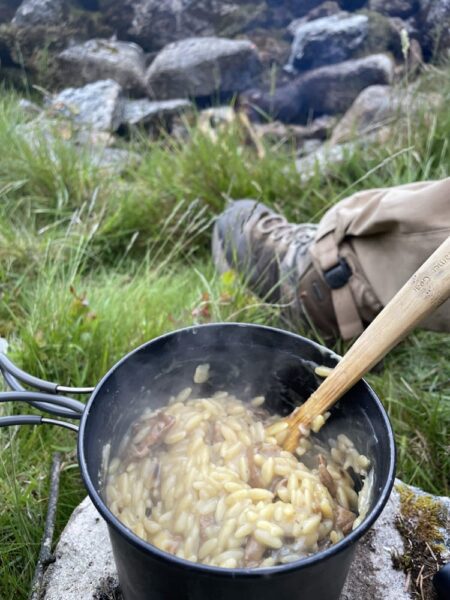 Dartmoor walk19 Mushroom Orzotto